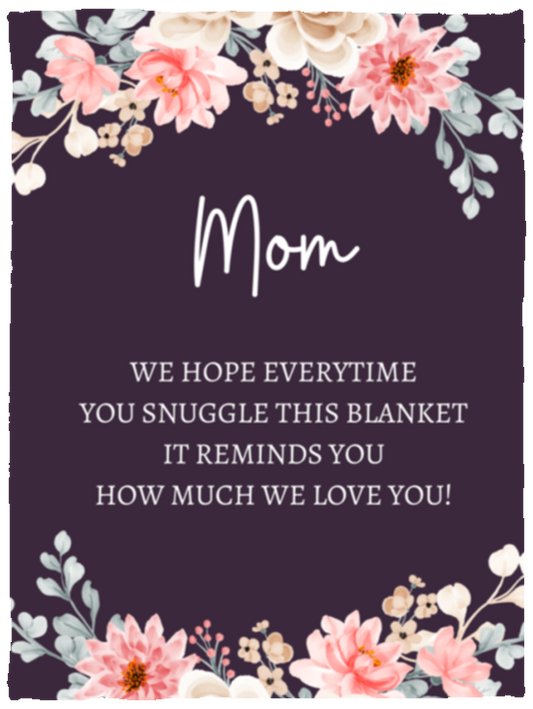 MOM FLOWER BLANKET | MOTHER'S DAY GIFT