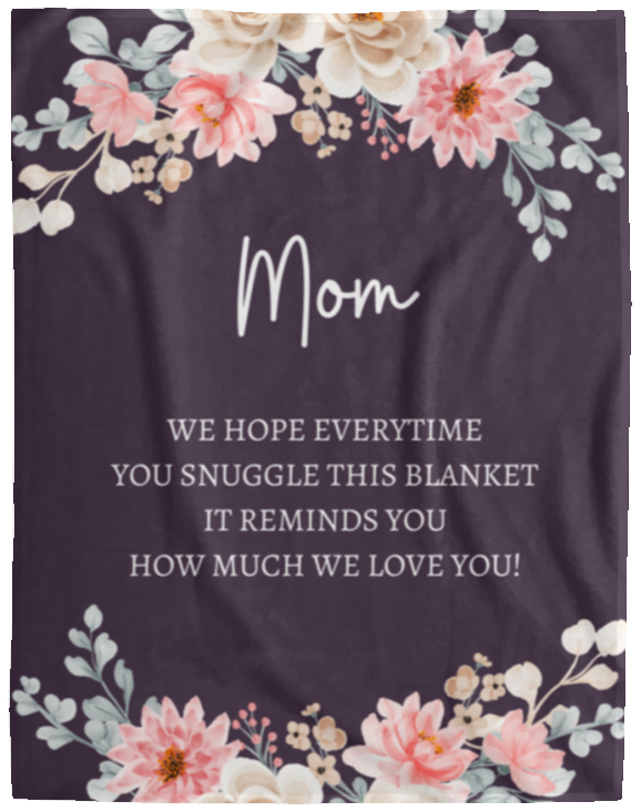 MOM FLOWER BLANKET | MOTHER'S DAY GIFT