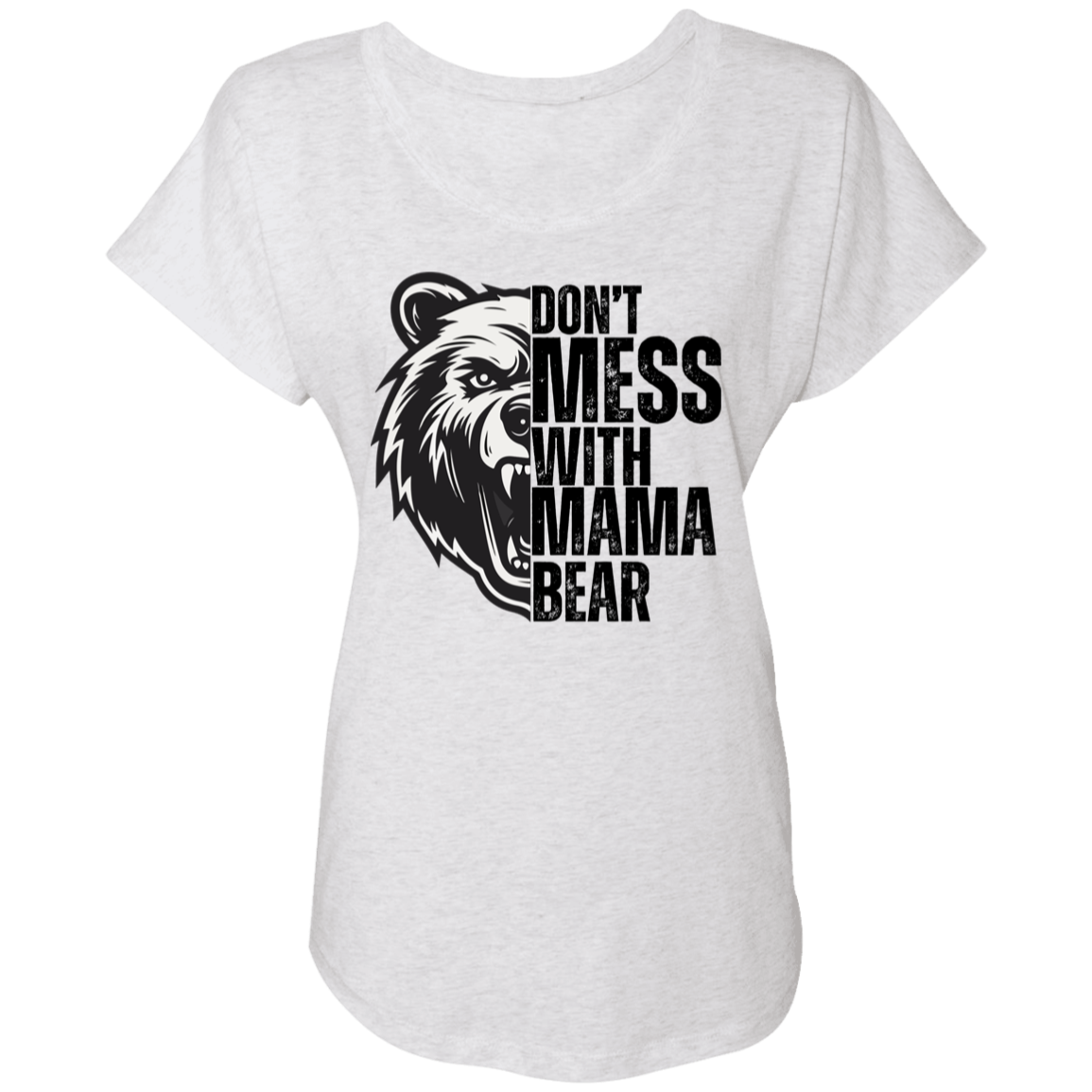 Mama Bear T-Shirt Triblend Dolman Sleeve