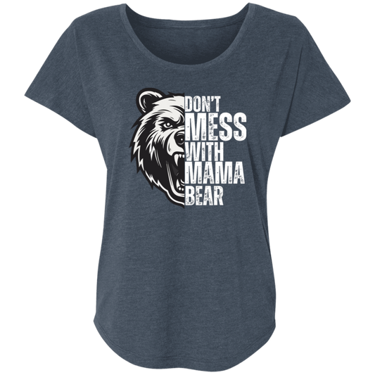 Mama Bear T-shirt Triblend Dolman Sleeve