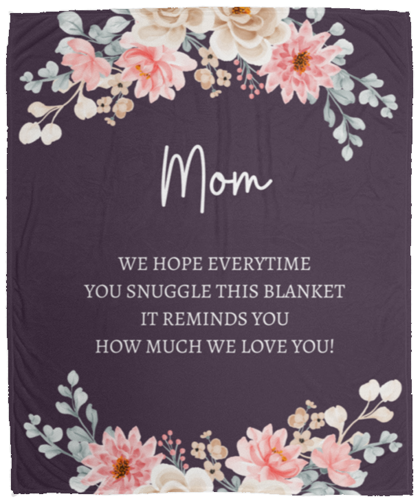 MOM FLOWER BLANKET | MOTHER'S DAY GIFT