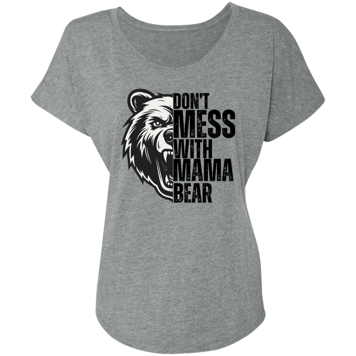 Mama Bear T-Shirt Triblend Dolman Sleeve