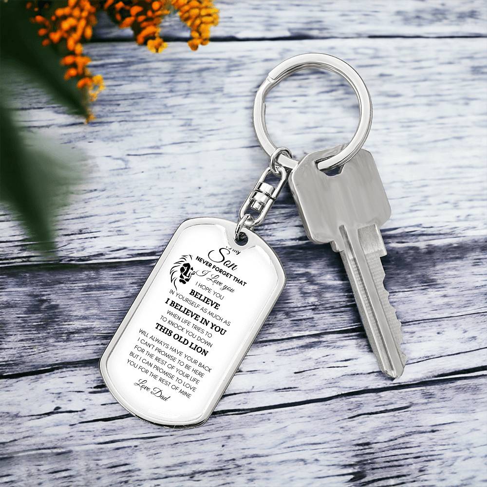 To my Son | Key Chain | Personalized Key Chain