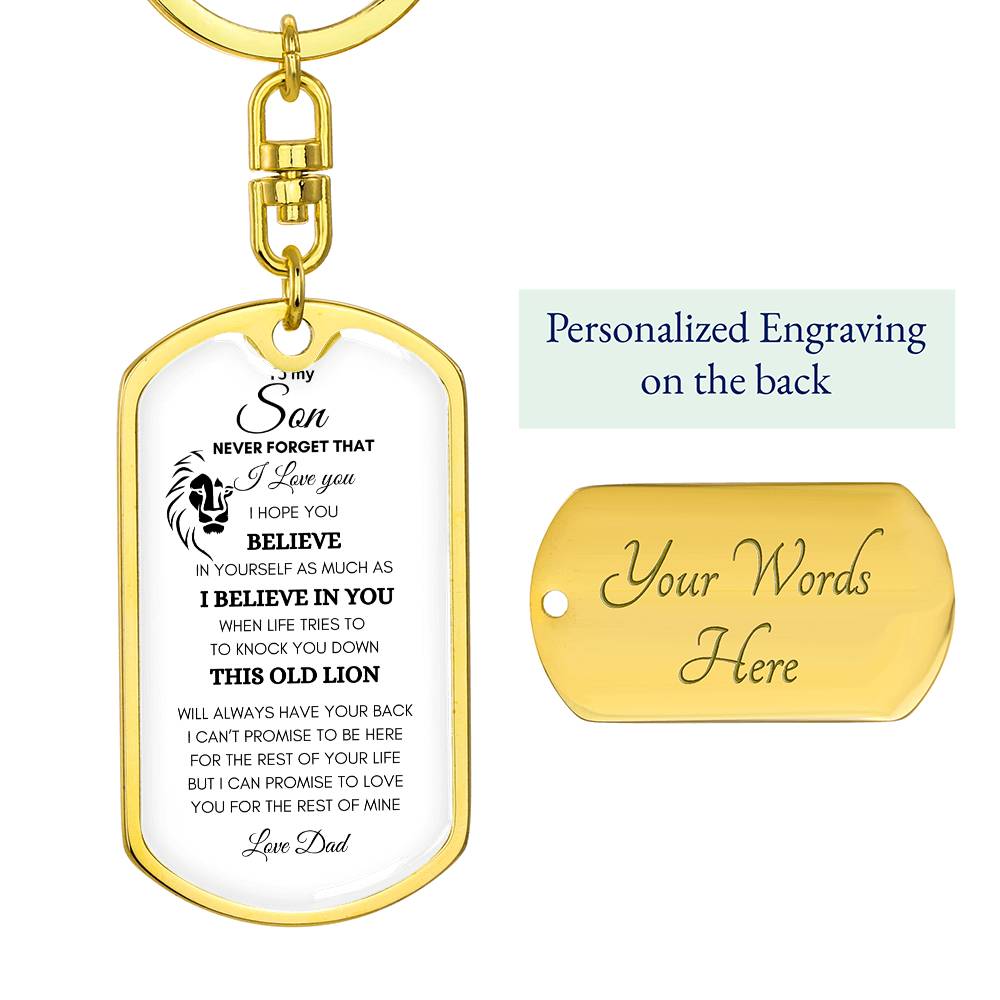 To my Son | Key Chain | Personalized Key Chain