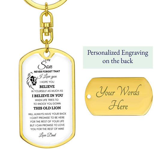 To my Son | Key Chain | Personalized Key Chain